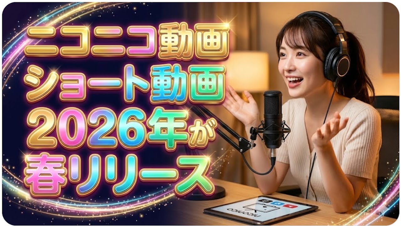 にこにこ‎^_^さま♥️専用 動画解説】ニコニコ動画のショート動画機能が2026年春リリース(随時