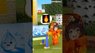 Gugugaga api ga mau air, maunya api panas?!‼️😱#shorts #minecraft #game