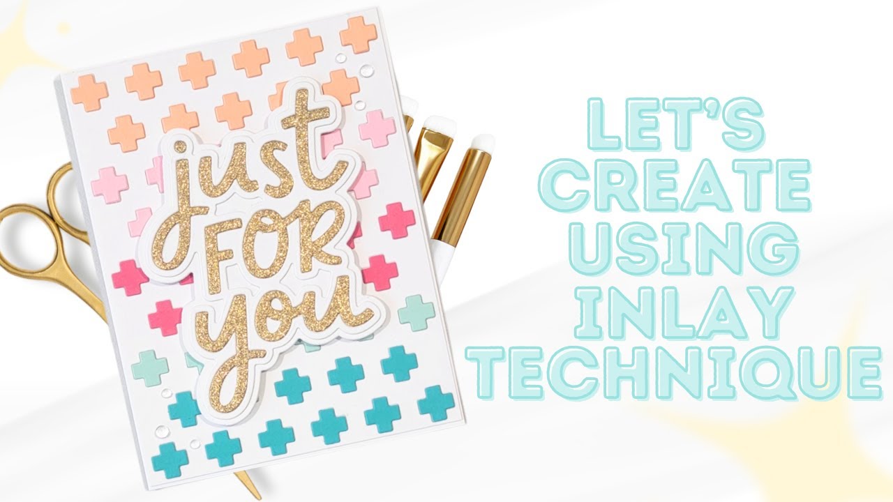 Simple Greeting card using an Inlay Technique! Paper crafts using Concord and 9th Products