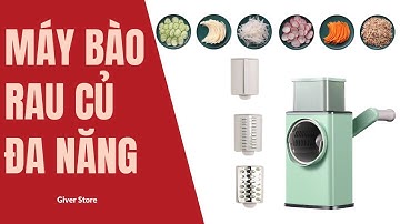 Máy Thái Lát Rau Củ Đa Năng Kèm 6 Lưỡi Dao Cắt - Thái Lát Bào Cắt Củ Quả- Giver Store