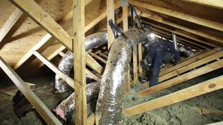 Air Duct Removal and Installation Timelapse