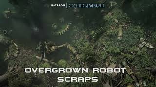 Cybermaps - OVERGROWN Robot Scraps Animated Battle Maps Preview
