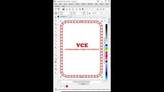 Making of Border by vce #coreldraw #corel #vce