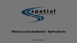 What is MyProduct in Leica MyWorld