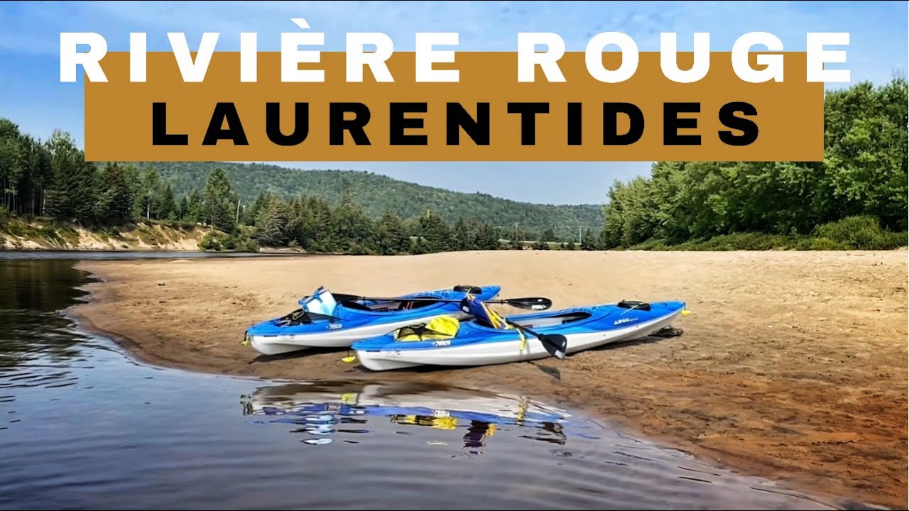 Kayak sur la rivière Rouge, La Conception, Laurentides près de Mont