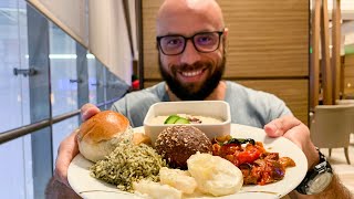 Dinner at Dubai Airport Lounge