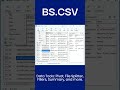 BS CSV - CSV Editing Made Smarter #Shorts #csv #editor #windows