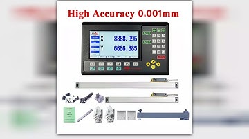 High Accuracy 5um1um 2 Axis LCD Dro Set Lathe Milling Digital Readout Monitor 2pcs Linear Scale Lin