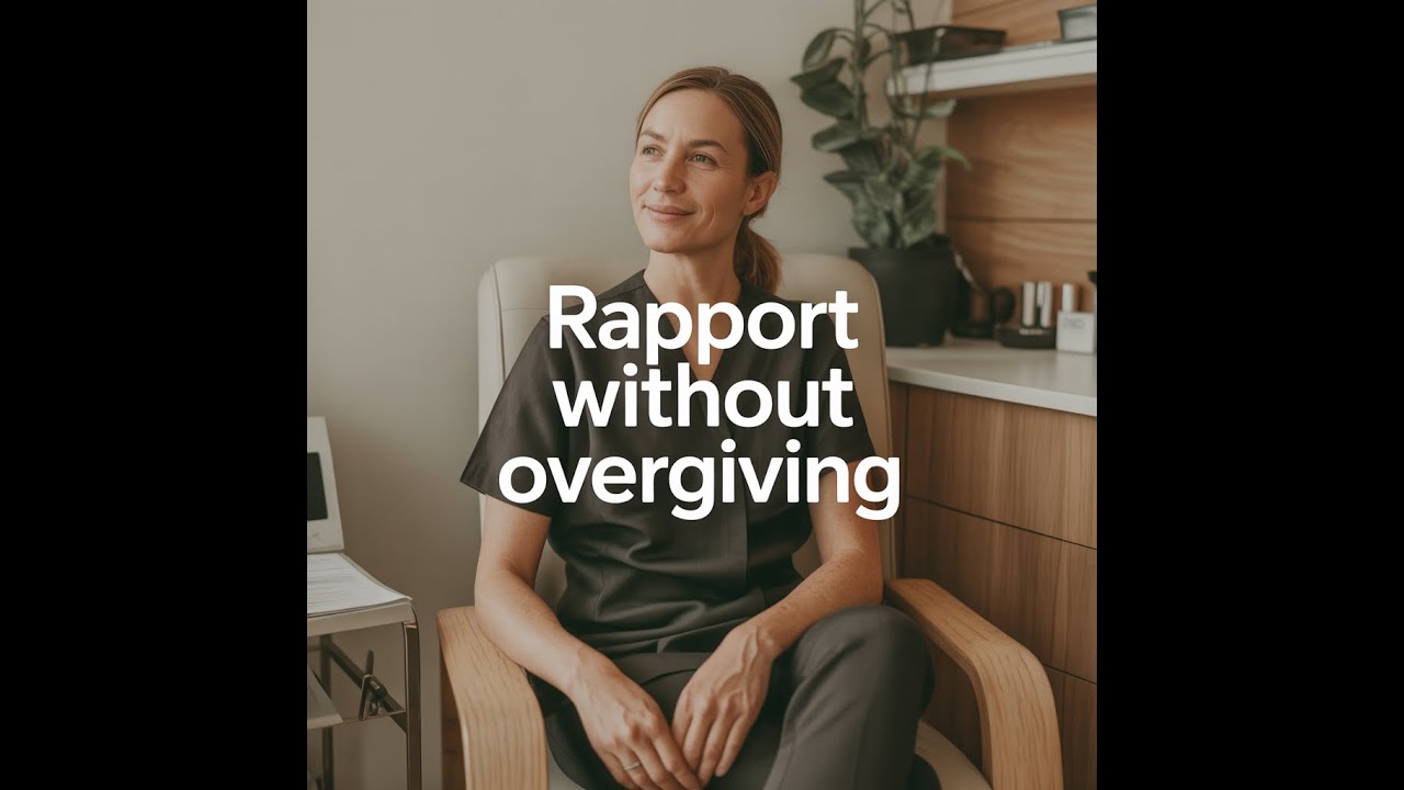 How to Build Patient Rapport Without Overgiving - YouTube