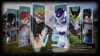 Naruto Gaara Madara vs Frieza Cell Vegeta-Naruto vs dragonball Jump force Gameplay screenshot 3