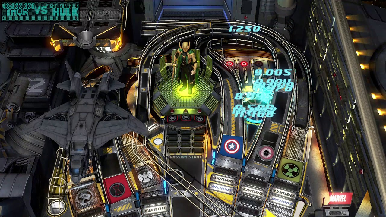 Pinball FX3 Avengers Table 519 Million score part 1