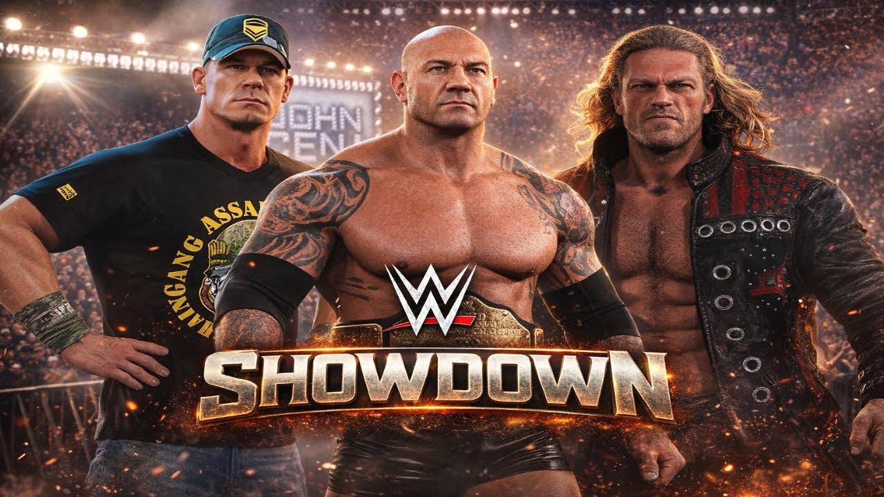 CENA vs BATISTA vs EDGE 💥 Triple Threat Match | WWE Legends Clash!