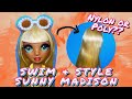 Rainbow high swim  style sunny madison doll unboxing  review  what hair fiber does she have 