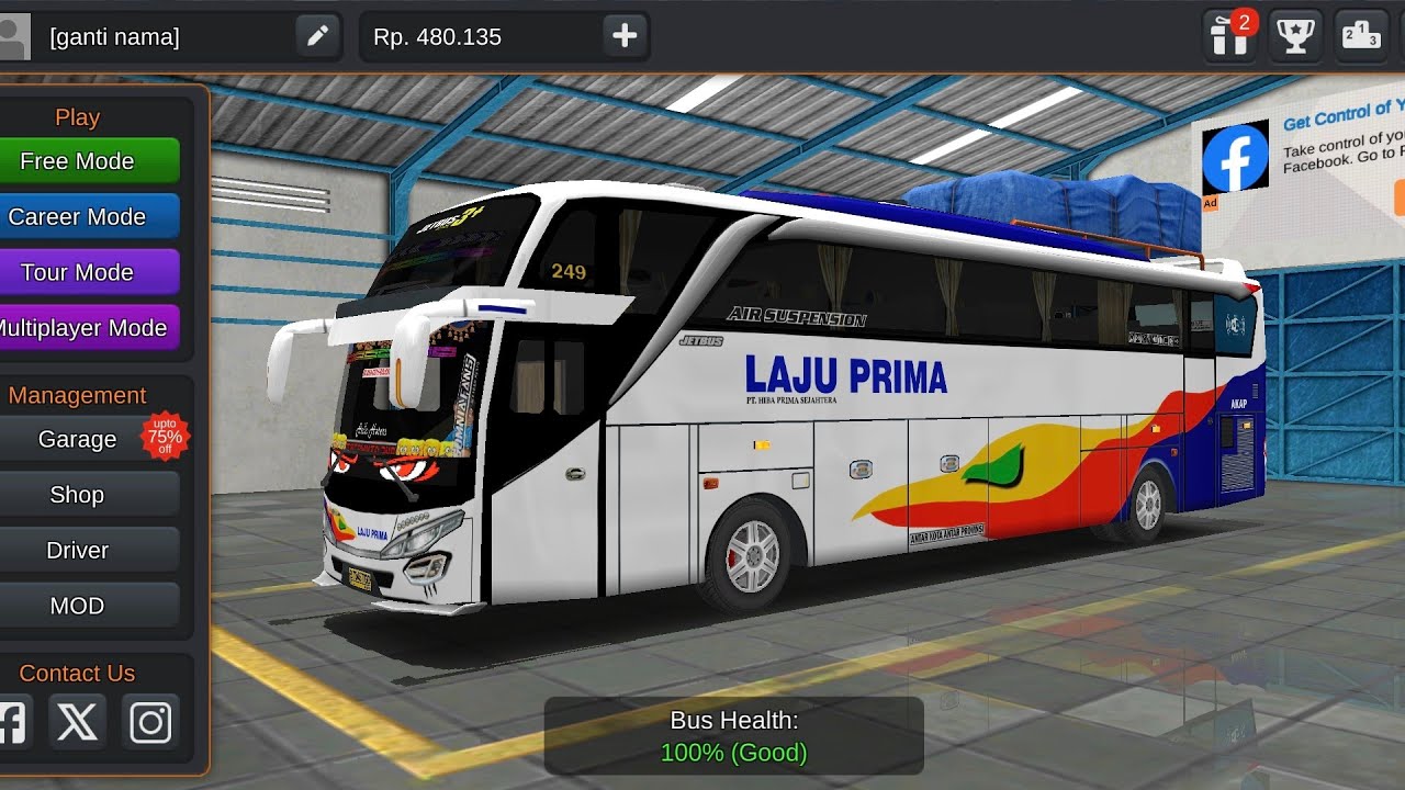# bus Simulator Indonesia 🇮🇩game # career Mod  # so beautiful map # subscribe my channel friends #