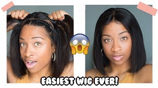 Did I Do It Better? Simple Wig For Newbies! Built In Wig Cap, Preplucked, Bleached Knots, Fake Scalp