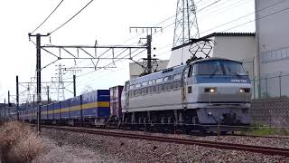 2019/03/17 JR貨物 午前11時台は3機種の牽引機が見られる貨物列車3本と他1本