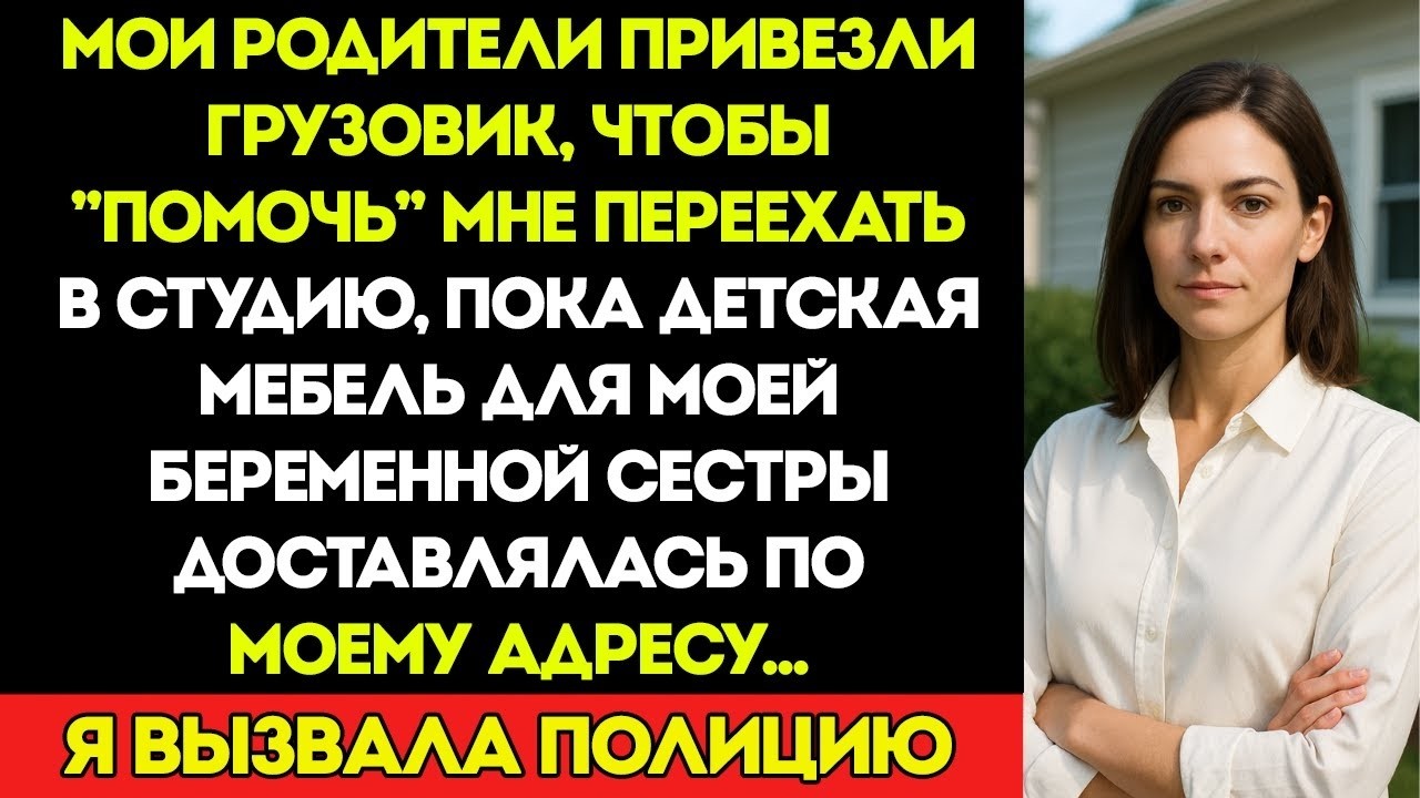 МОИ РОДИТЕЛИ привезли ГРУЗОВИК, чтобы помочь мне ПЕРЕЕХАТЬ в студию — пока я была БЕРЕМЕННА