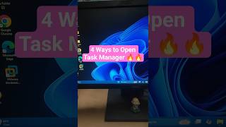 4 Ways to Open Task Manager 🔥 🔥|  Day-0287 | Windows Tips #window #techreels #reel #short
