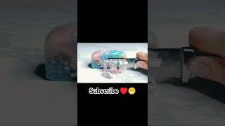 ✨ Sparkling Soap Carving ASMR | Iridescent Flakes & Glitter Cuts | 8s Oddly Satisfying Loop
