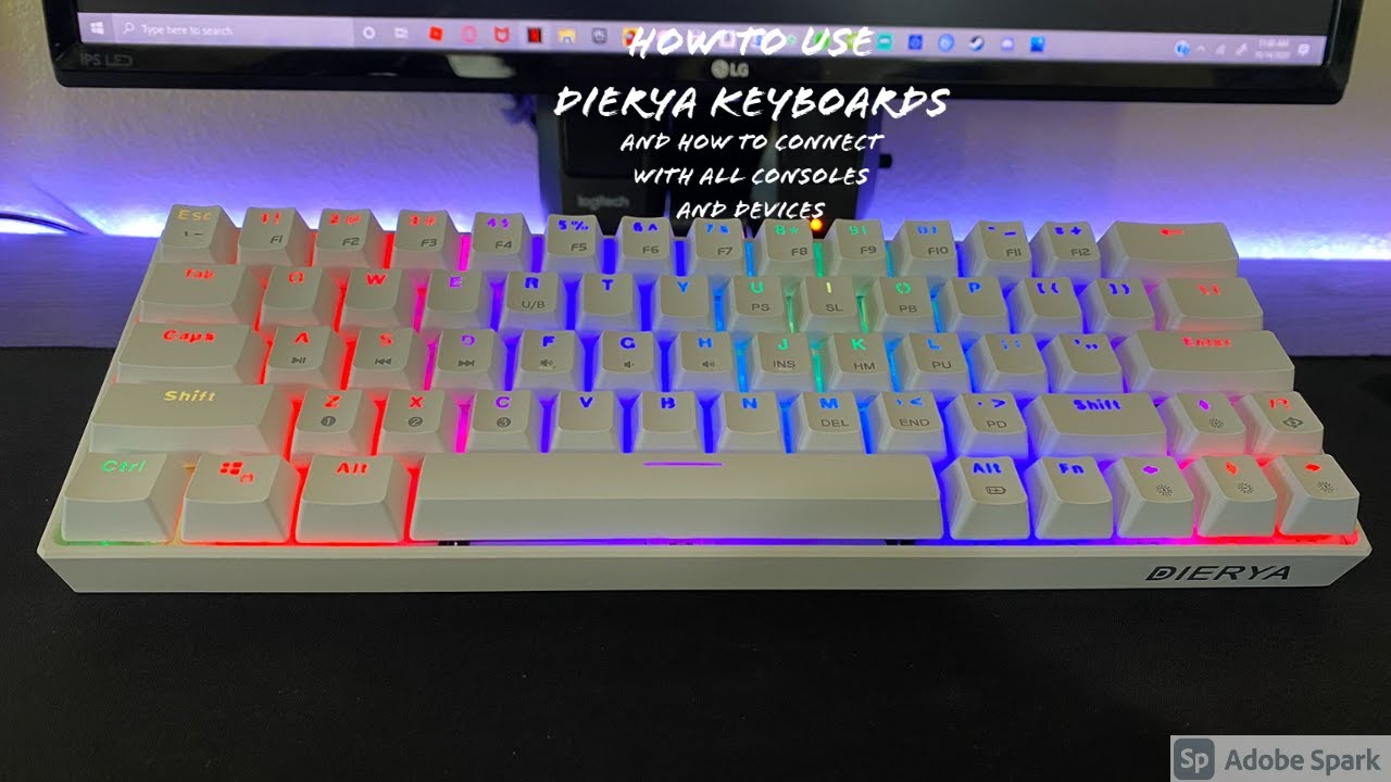 How to use the Dierya keyboards and how to change the colors