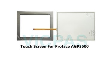 Membrane keypad and touch screen for proface AGP3500 10.4 inch repair with lcd display, plastic case