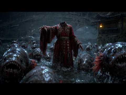 A terrifying headless female corpse leads a water monster to slaughter a village!