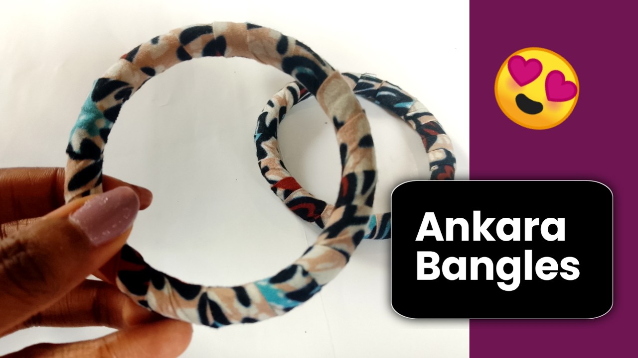 Do this yourself at home | Very Easy | Ankara Bangles #diy #accessories #bangles #afrocentric
