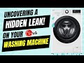 Water coming from underneath lg washing machine uncovering a hidden leak how to solve an ae error