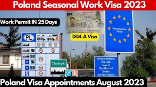 ??Poland Seasonal Work Visa 2023,Poland Work Visa Appointment 2023,Poland Work Permit Visa 2023,Job