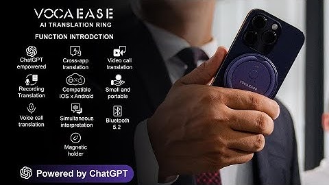 VocaEase: The No.1 360° AI Translator Ring That Changes Everything!