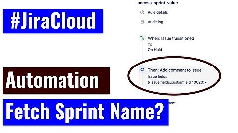 Jira Cloud Automation - Fetch sprint name using smart values