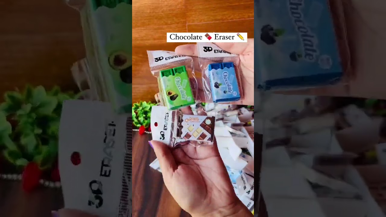 yummy Chocolate eraser  🍫🌷😋 