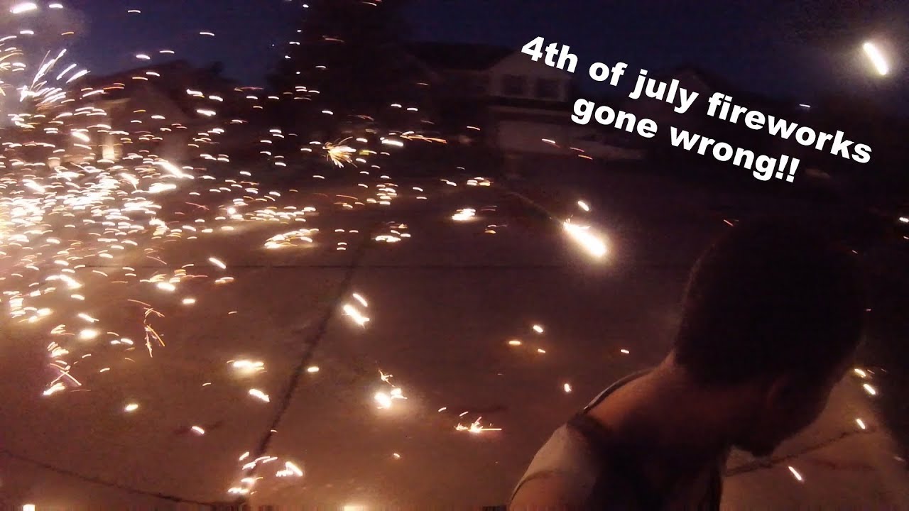 4th of July fireworks gone wrong - YouTube