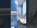 Blue bathroom bliss achieved! Storage for all the essentials, of course. #bathroomdesign