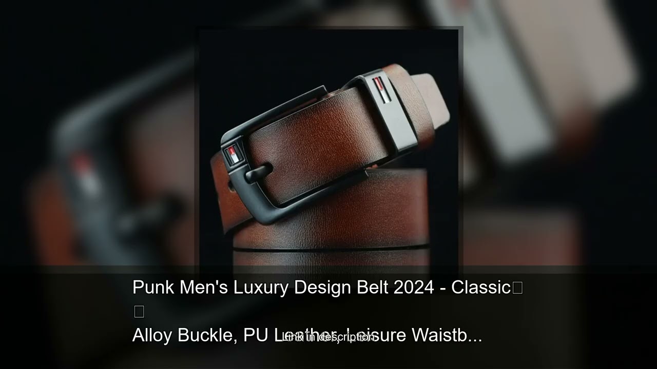 Punk Men's Luxury Design Belt 2024 - Classic Alloy Buckle, PU Leather, Leisure Waistband for Je