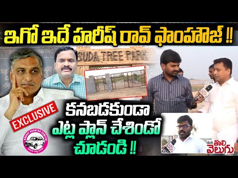 ఇగో ఇదే హరీష్ రావ్ ఫాoహౌజ్! కనబడకుండా ఎట్ల ప్లాన్ చేశిండో చూడండి! | hairsh Rao Farm House Exclusive