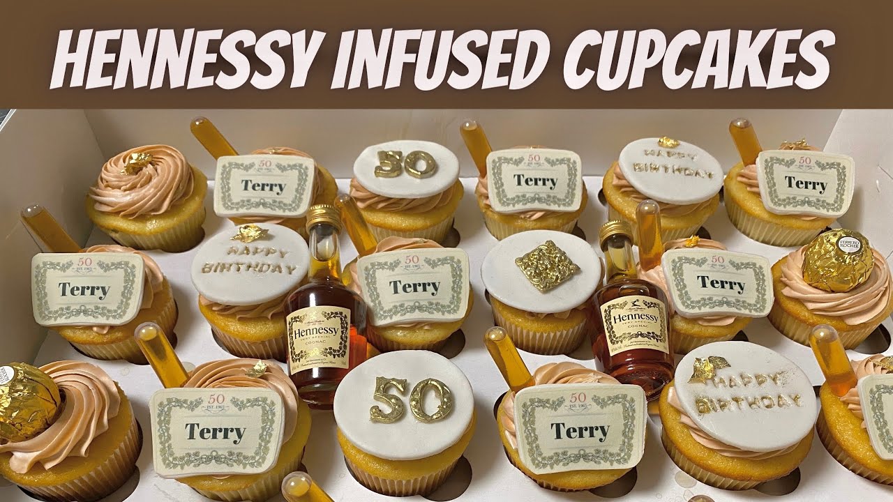 Hennessy Inf Cupcakes Liquor