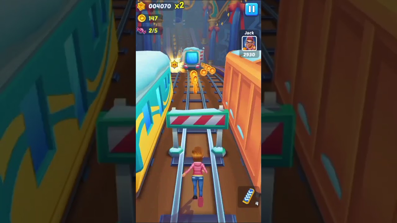 Subway princess running gameplay 