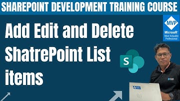 Getting started with SharePoint Online Lists - Add Edit and Delete List items