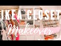 Huge Closet Transformation using Ikea Billy Bookcases! DIY Built in bookcases/ Easy Ikea Hacks!!