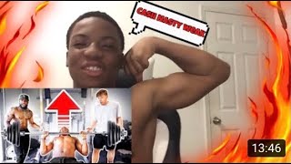 Arm Wrestle \& Bench Press Challenge vs Zias | REACTION!