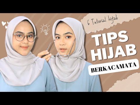 Tutorial Hijab Segiempat Pakai Kacamata Yang Nyaman Sehari-Hari!!! Cuma Pakai 1 Jarum Pentul