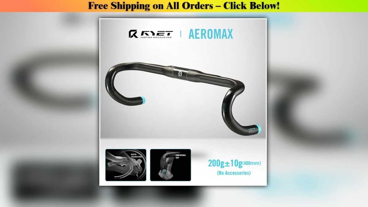 2025 RYET Carbon Road Bike Handlebar Drop Bar RHM Rapid Hand Movement Bicycle Handle Bar 31.8MM