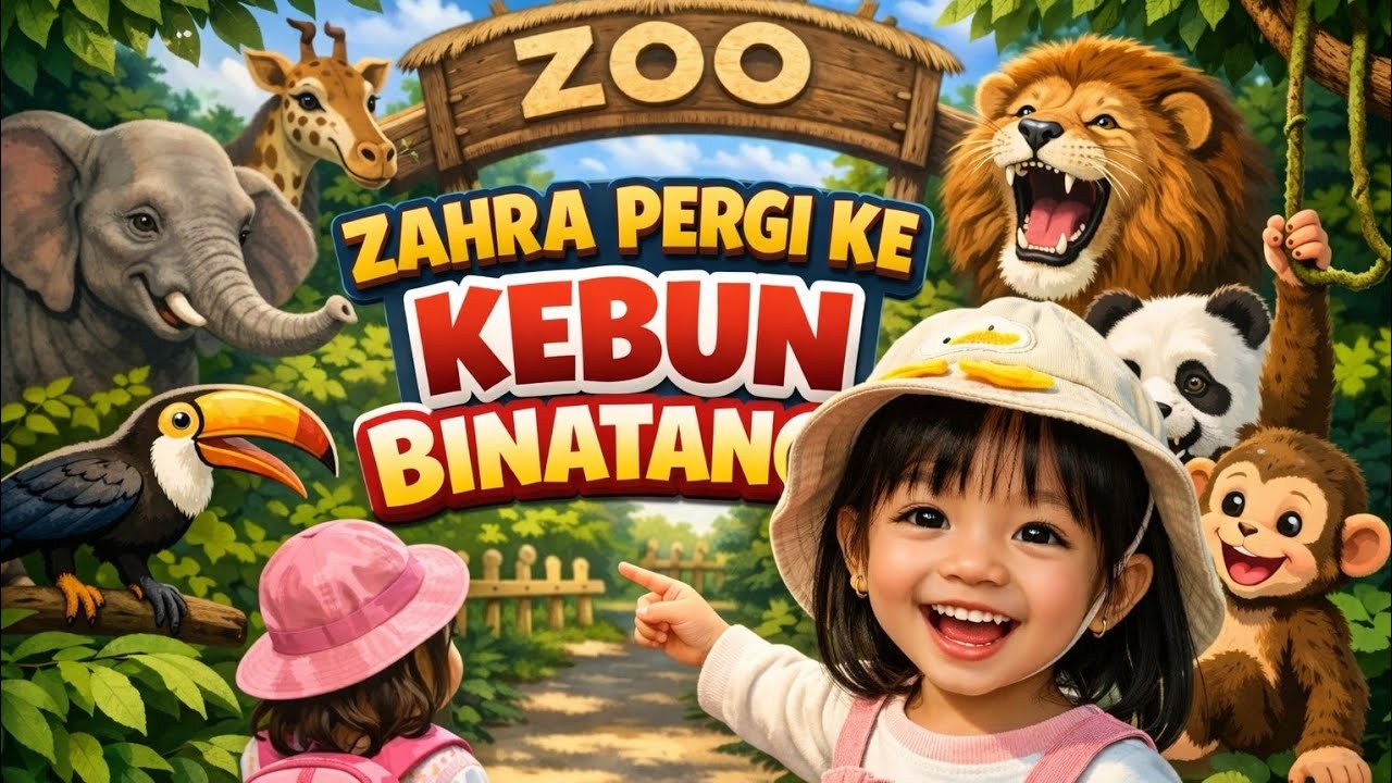 Serunya Kaka Zahra ke Kebun Binatang 🐘 | Video Anak Edukatif