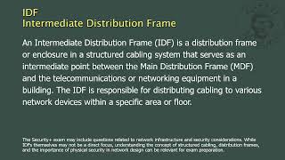 IDF - Intermediate Distribution Frame