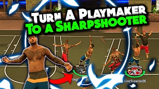 NBA 2K17 HOW TO TURN A PLAYMAKER INTO A SHARPSHOOTER ABSOLUTE BEST JUMPSHOT AFTER PATCH 11
