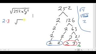 MAT 136 simplifying radicals