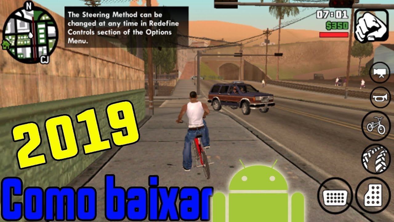 Como baixar e Instalar GTA SAN ANDREAS no android (2019) - YouTube