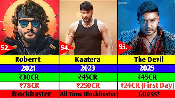 Darshan Hit Or Flop Movies 🔥 | D Boss All Movies List💀 | The Devil | Kaatera | Roberrt | Kranti |