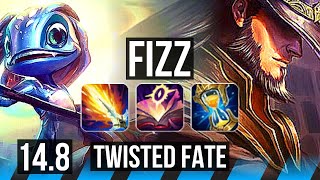 FIZZ vs TWISTED FATE (MID) | 69% winrate, 22/2/4, Legendary | EUW Master | 14.8